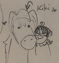 A doodle of Keyori with Kiki the horse! (June 11)