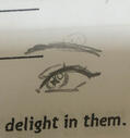 classic singular eye doodle, what artist hasn't made one? (March 15)