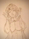 A quick sketch of Tina! It's and was once my profile picture for my insta :-) (July 19)